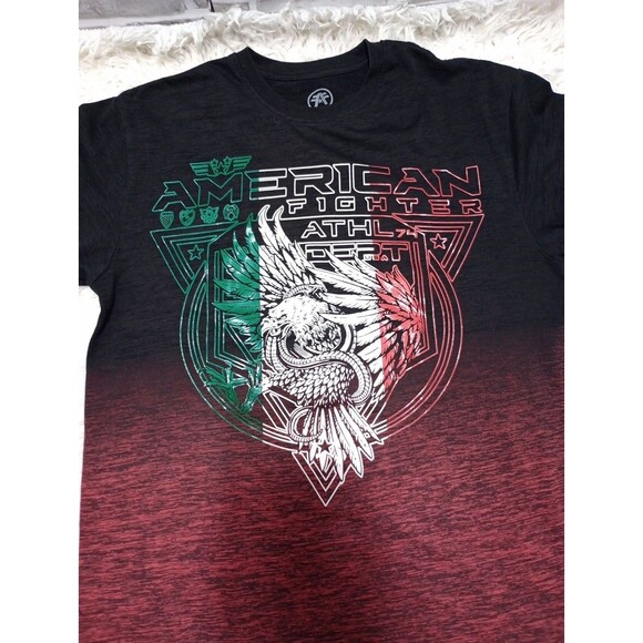 American Fighter Black Pullover Graphic Men's T-shirts - Picture 4 of 10